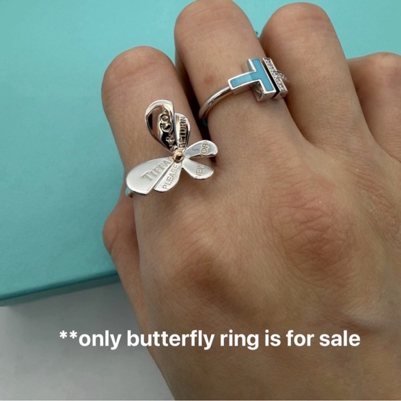 Tiffany & Co new size 8 love bug collection butterfly ring - Picture 10 of 10